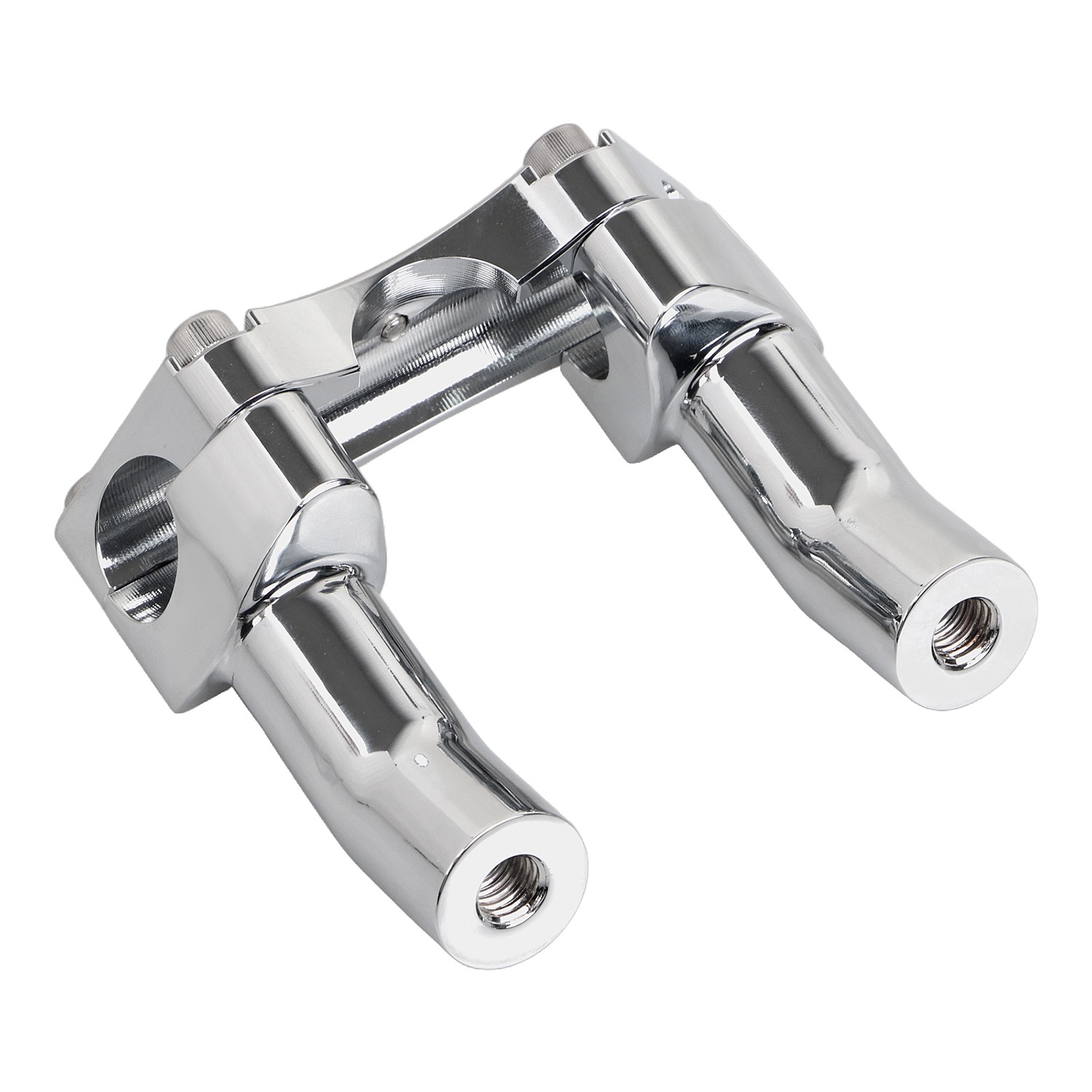 3.5" Pullback Aluminum Handlebar Riser Top Clamp For Harley Dyna Fat Boy FLSTF