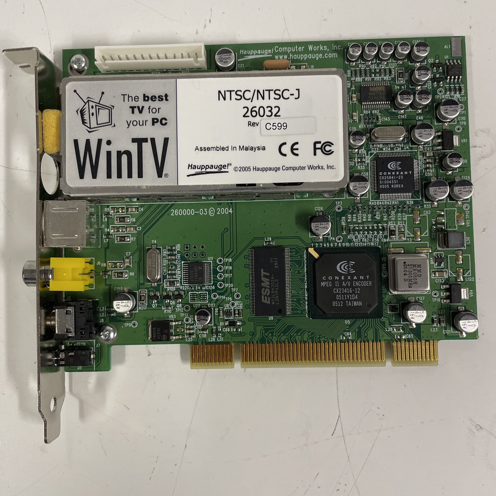 WinTV PVR-150 NTSC/NTSC-J 26032  PCI Tuner Capture Card