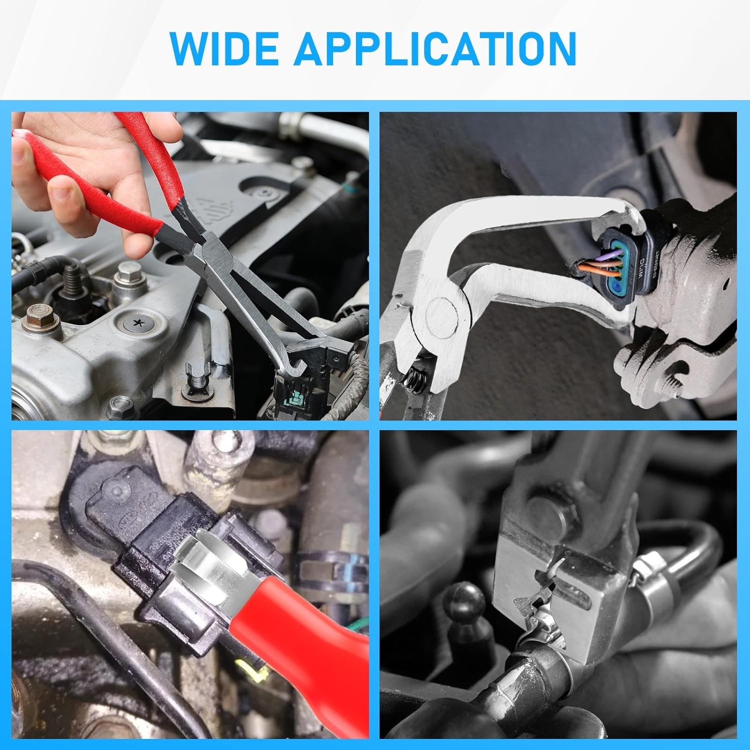 4Pcs Electrical Disconnect Pliers 60° Automotive Electrical Connector Separator