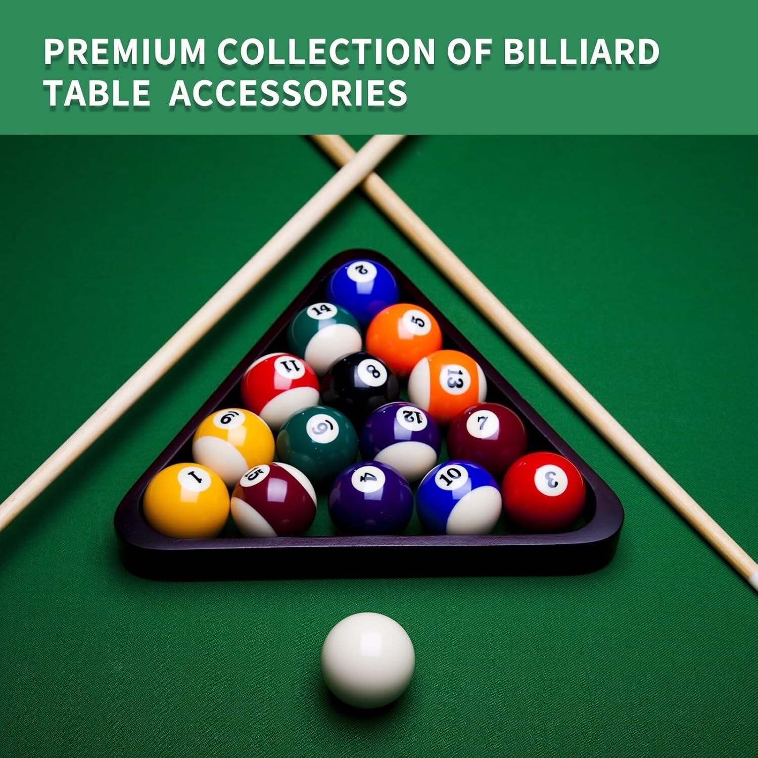 95pcs Pool Table Accessories Pool Set,Pool Balls Billiard Set with Triangle a...