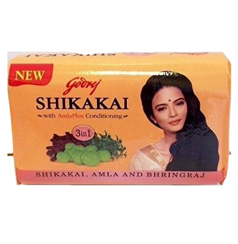 Godrej 3 in 1 Shikakai Amla Bhringraj Hair Soap 75 Gram pack  of 12 free ship