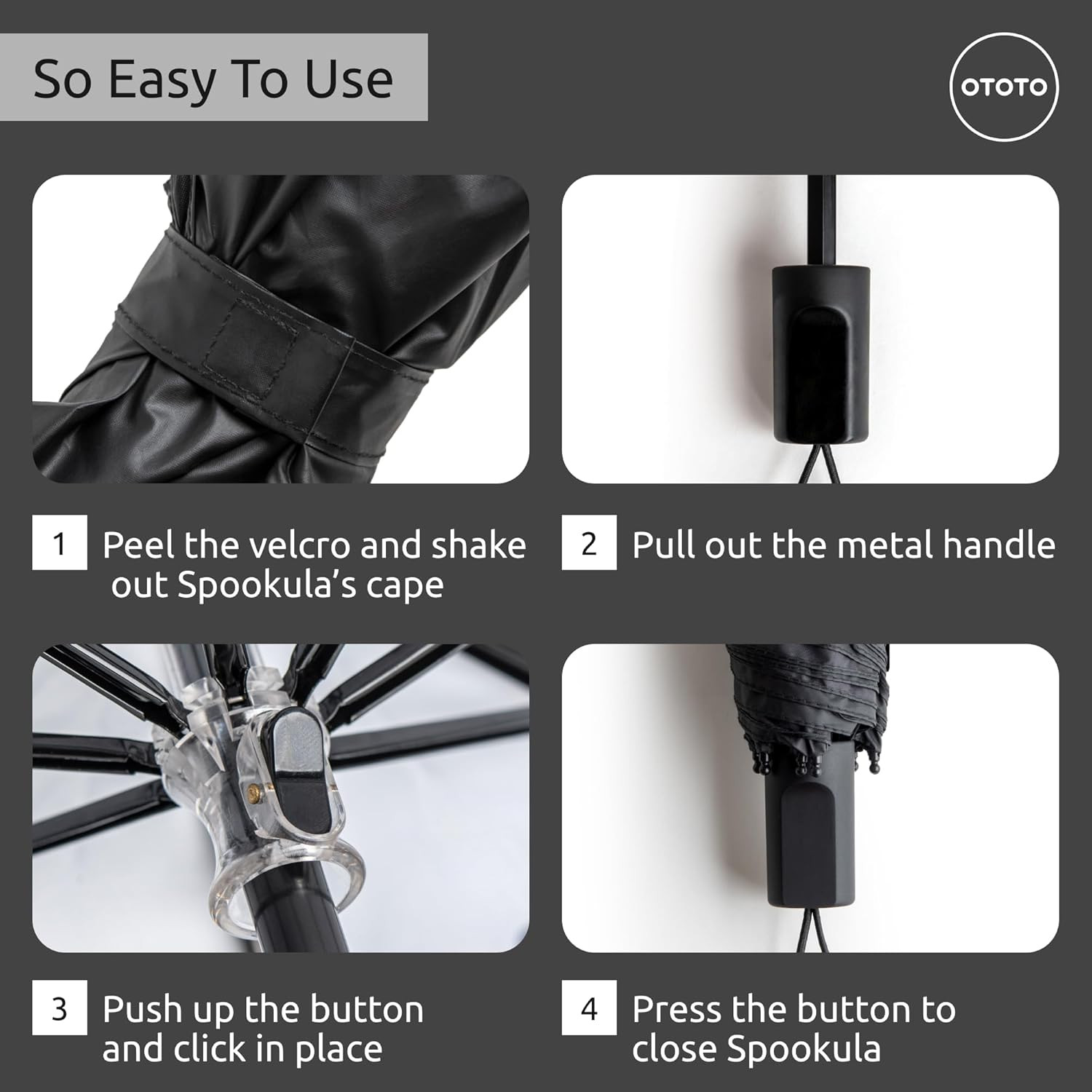NEW! Spookula Vampire Folding, Collapsible, Umbrella, Unique, Goth Accessories,