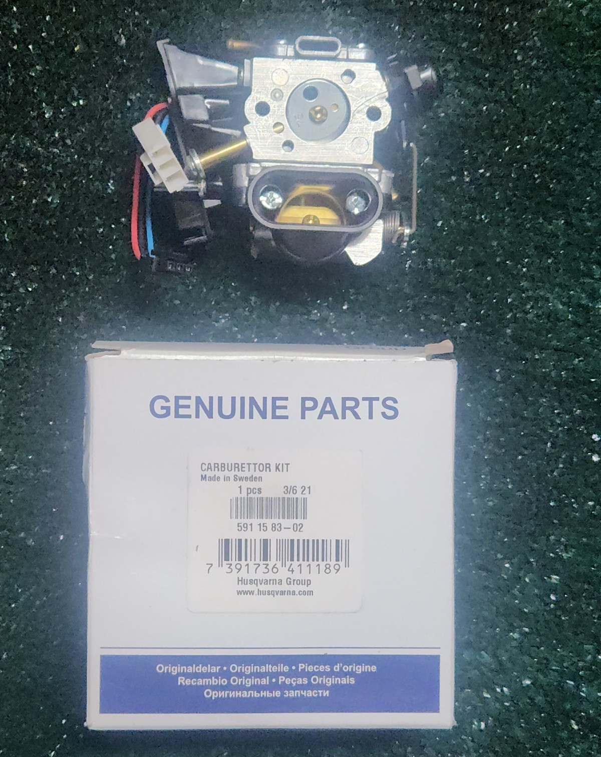 HUSQVARNA GENUINE OEM 591158302 591158304 CHAINSAW CARBURETOR FOR 565XP JONSERED