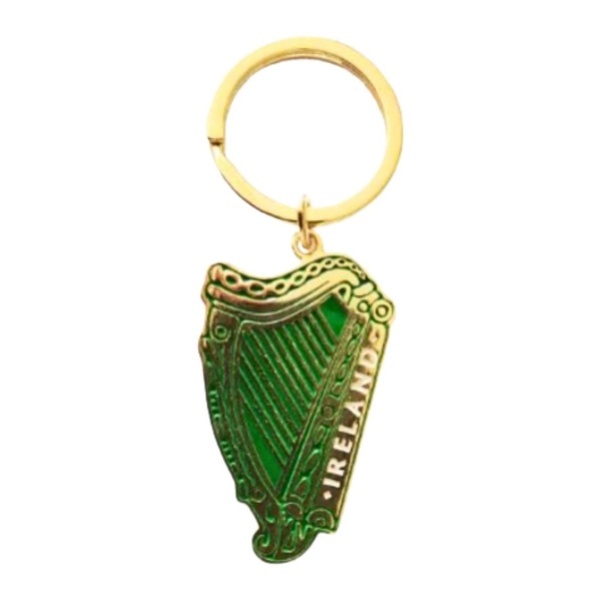 Gold Harp Keyring