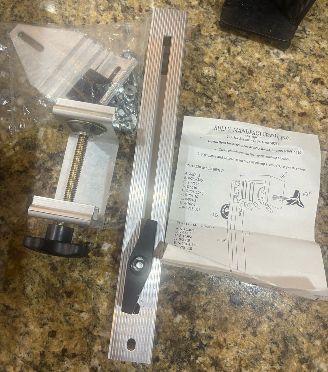 Sully Portable Transducer Bracket 8001-P – Fish Finder Mount – Complete