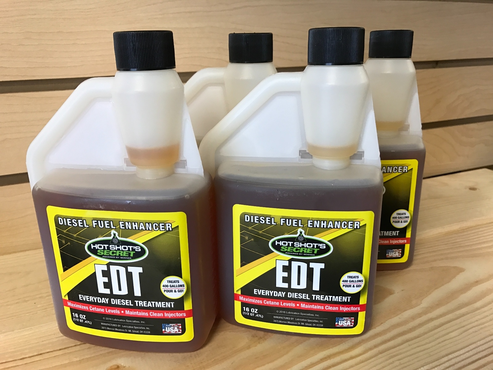 Hot Shot's Secret EDT Everyday Diesel Treatment 4-16oz squeeze treats 1,600 gal.