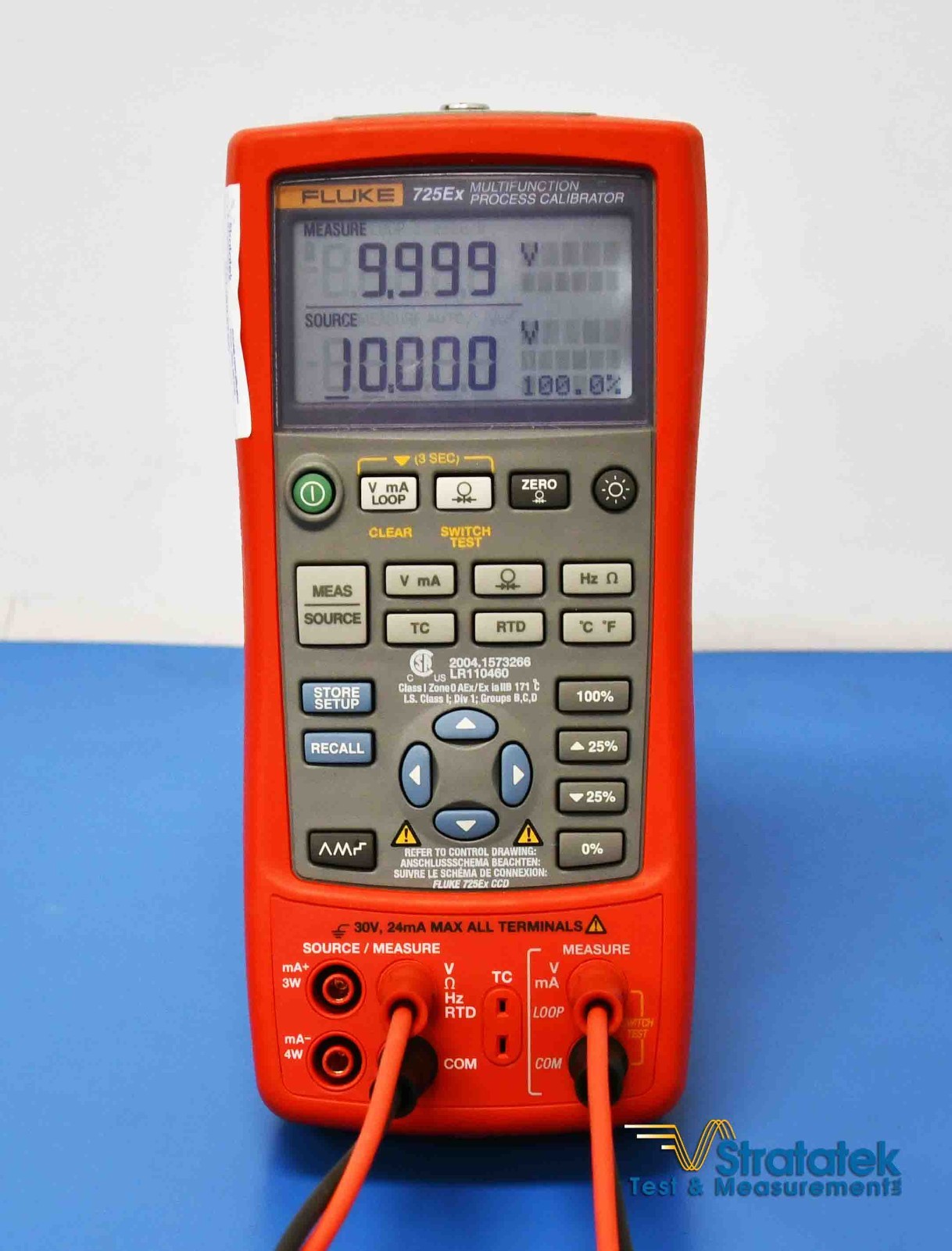 Fluke 725Ex Multifunction Process Calibrator Intrinsically Safe NIST Calibrated
