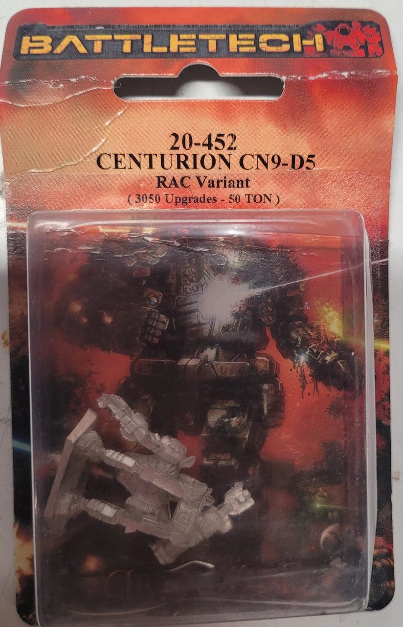Battletech 20-452 Centurion Mech RAC Variant (*See Per Order Flat Rate Shipping)