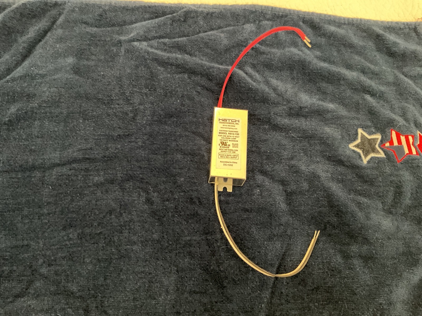 HATCH ELECTRONIC TRANSFORMER MODEL RS12-150 FREE SHIPPING