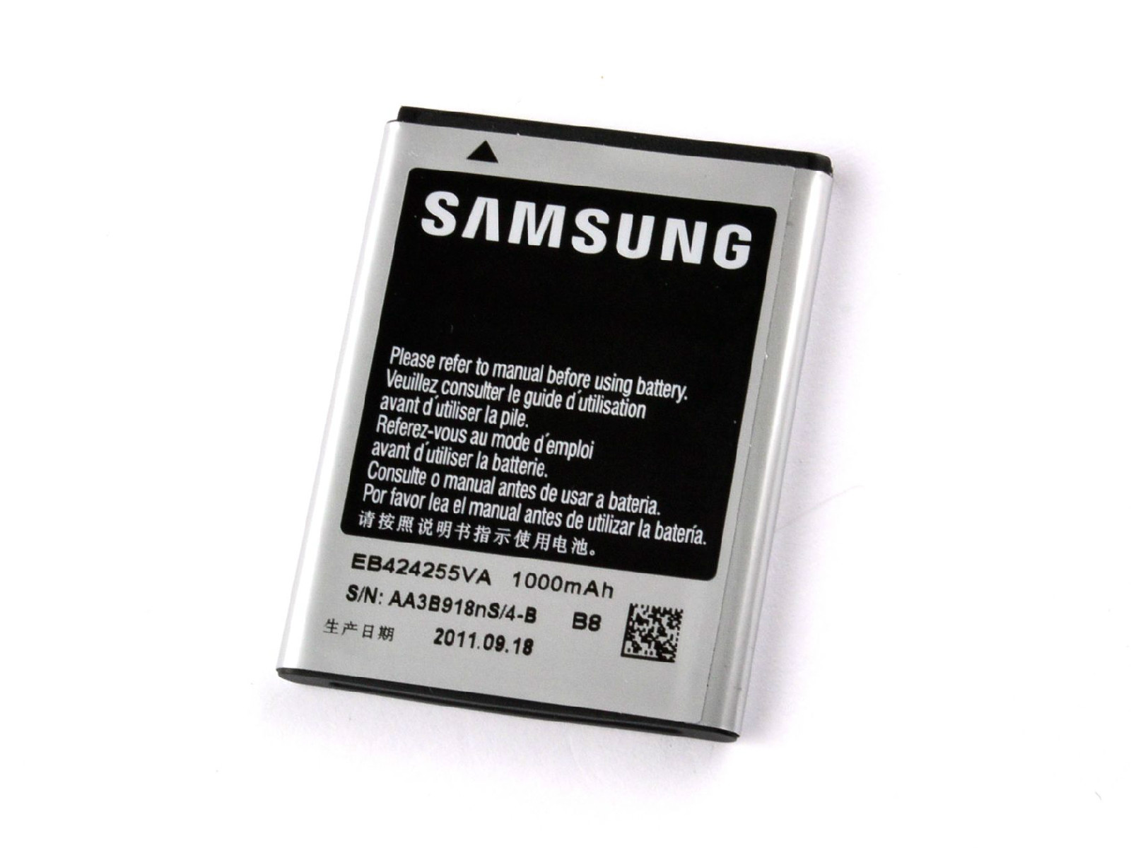 Samsung Android Smartphone Cell phone 3.7V Li-Ion OEM Battery 1000mAh EB424255VA