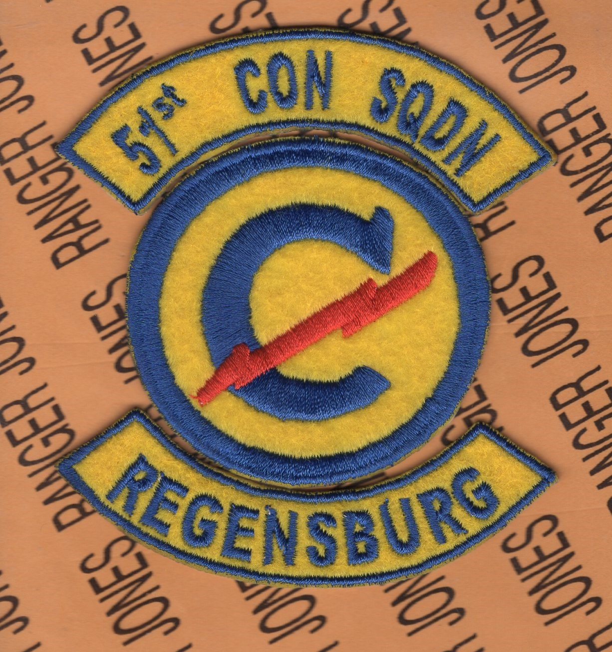US Army 51st CONSTABULARY SQUADRON REGENSBURG patch tab set