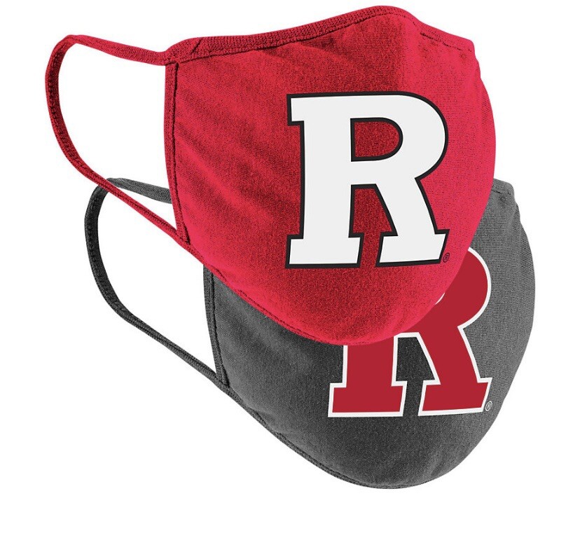 NCAA Colosseum Rutgers Scarlet Knights 2-pack Face Mask Adult Unisex New