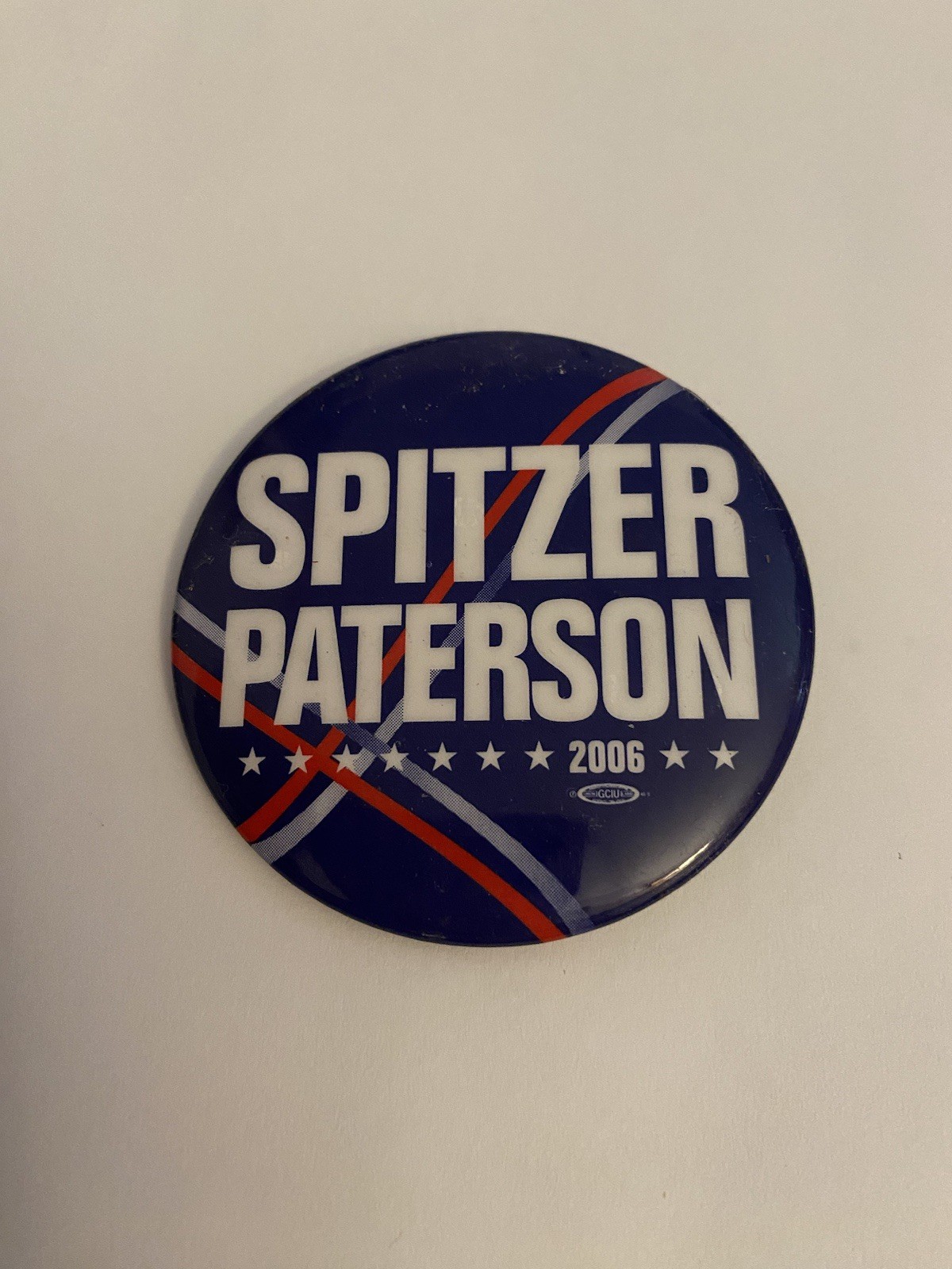 Spitzer Paterson 2006 Pin Back Button P157