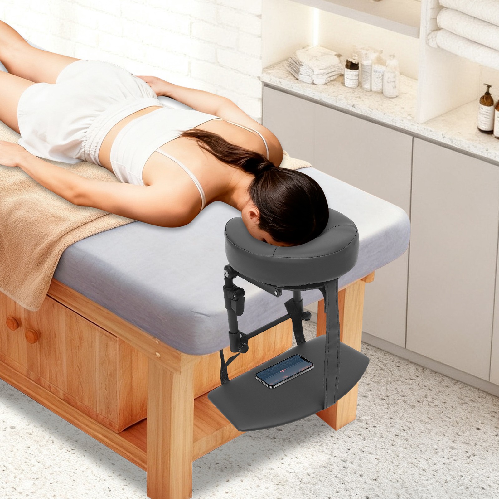 Adjustable Massage Face Cradle Pillow Massage Table Rest Cushion Headrest Salon