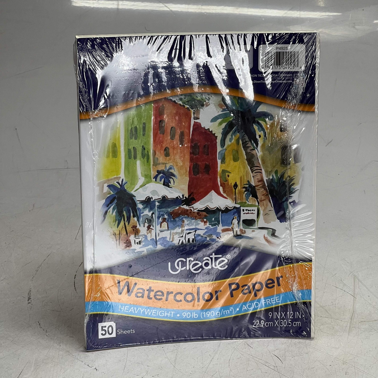 UCREATE (50 Sheets) WaterColor Paper Sz 9" x 12", P4925