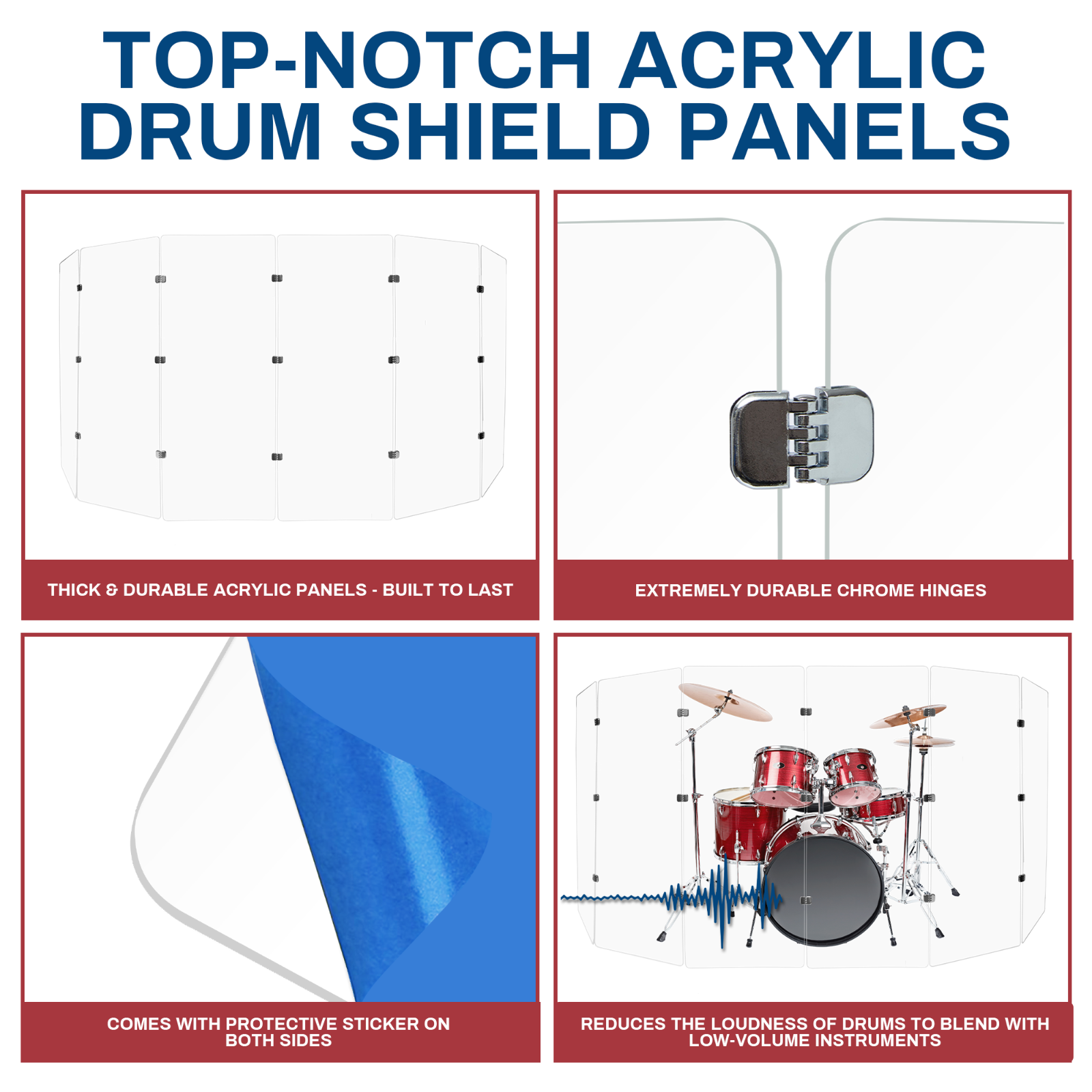 Drum Shield/Drum Screen/Drum Shield Panels/ Noise Isolating/ DS5
