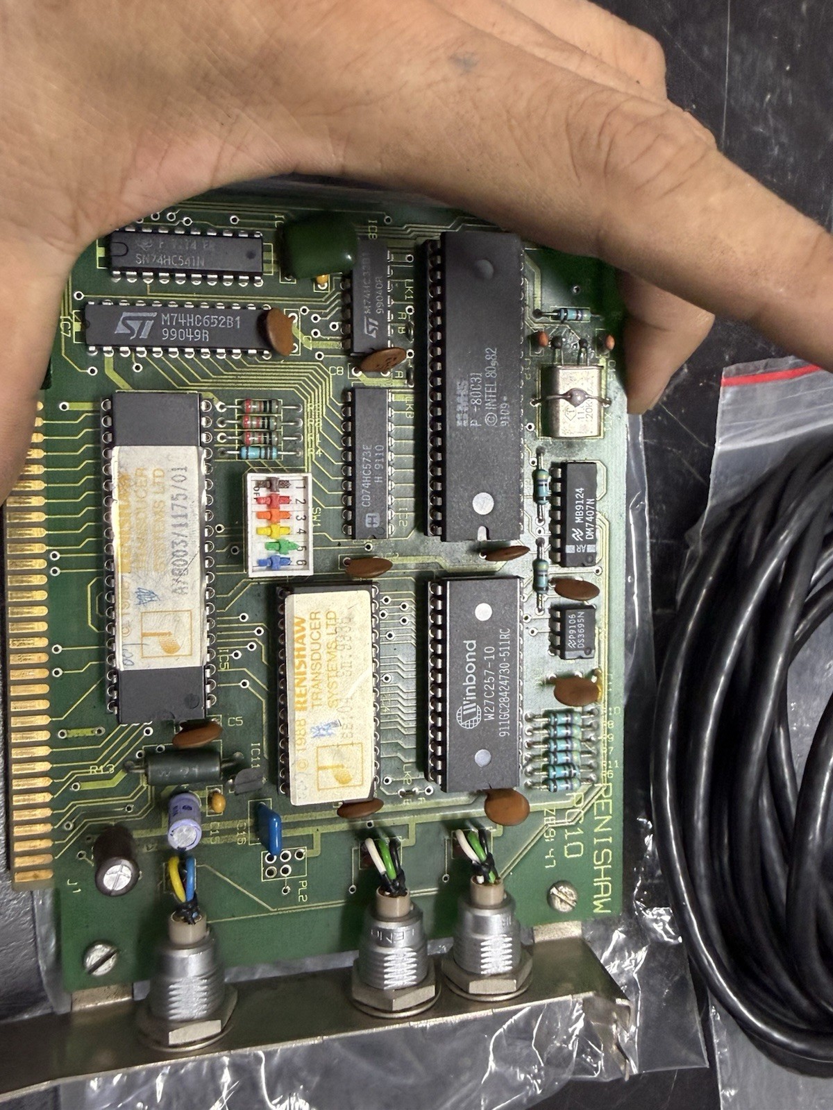 Renishaw PC10 Probe Interface ISA Card w/ LEMO Cable Untested As-Is