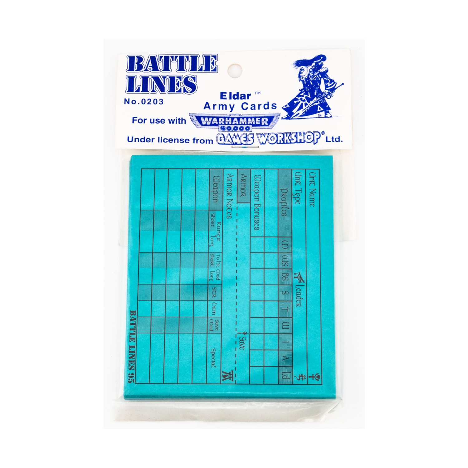 Battle Lines Warhammer Army Cards Battle Lines Eldar Bag EX
