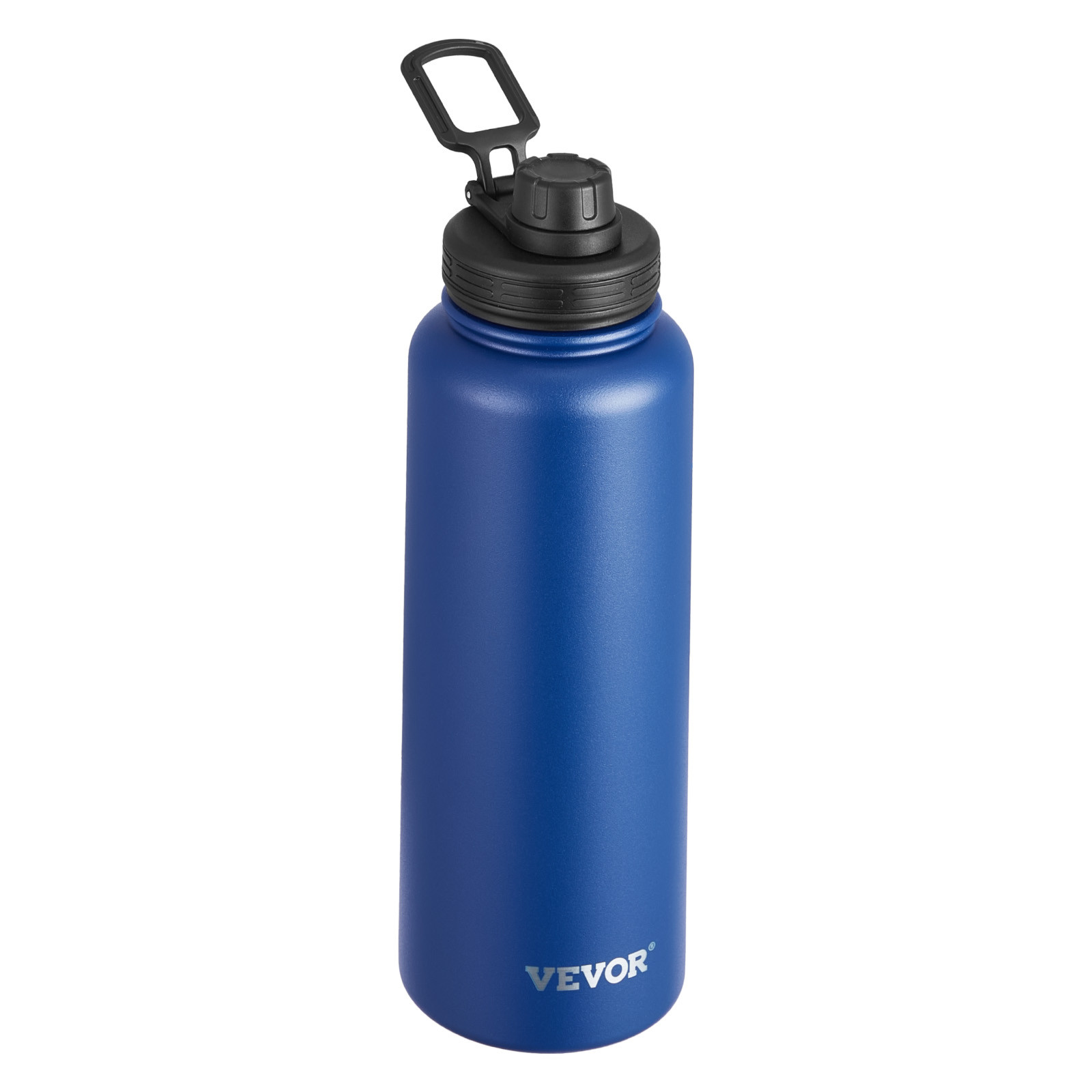 VEVOR 40 oz Insulated Water Bottle Stainless Steel with Wide Mouth Lid Blue