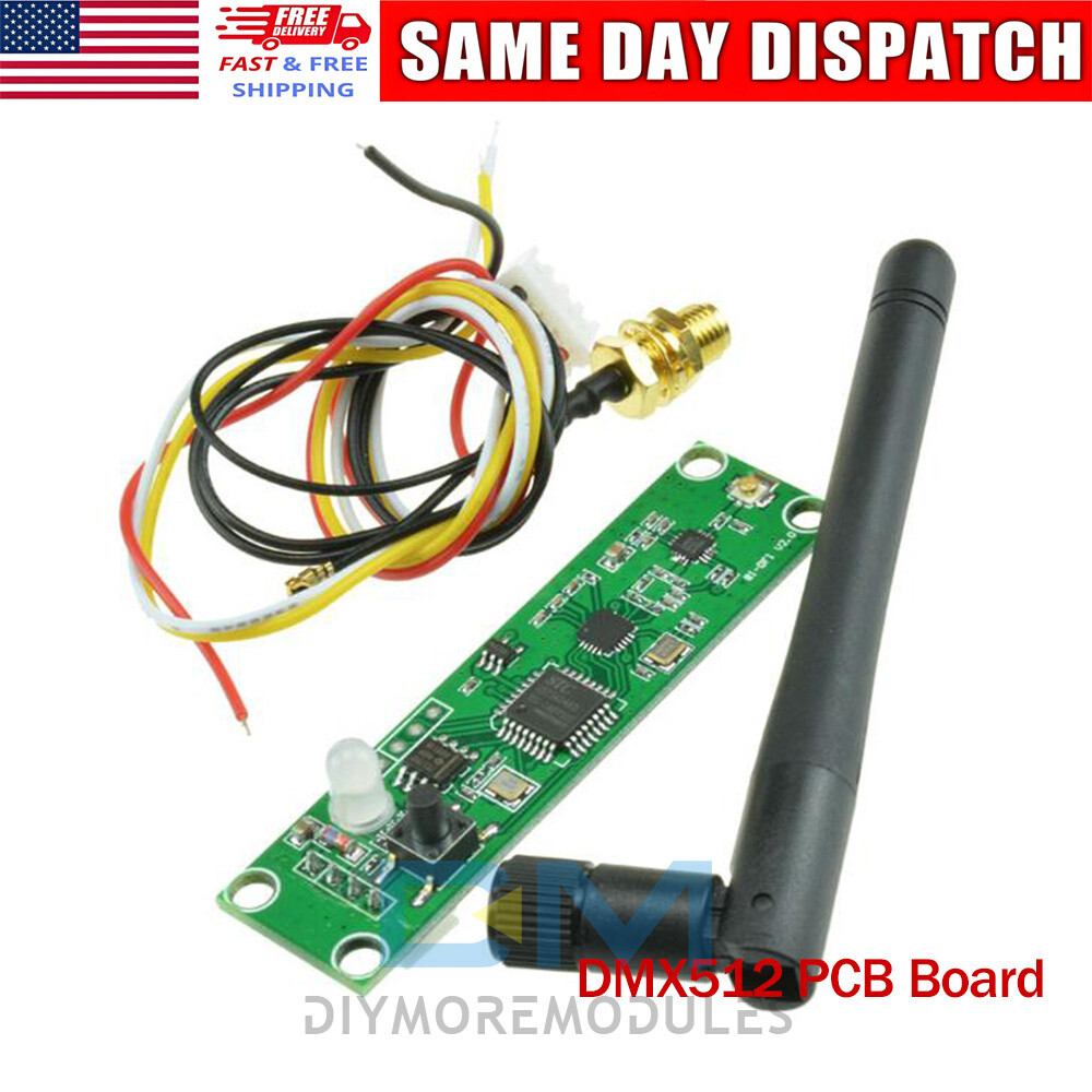 Wireless DMX512 PCB Board LED Controller Modules Transmitter Receiver New