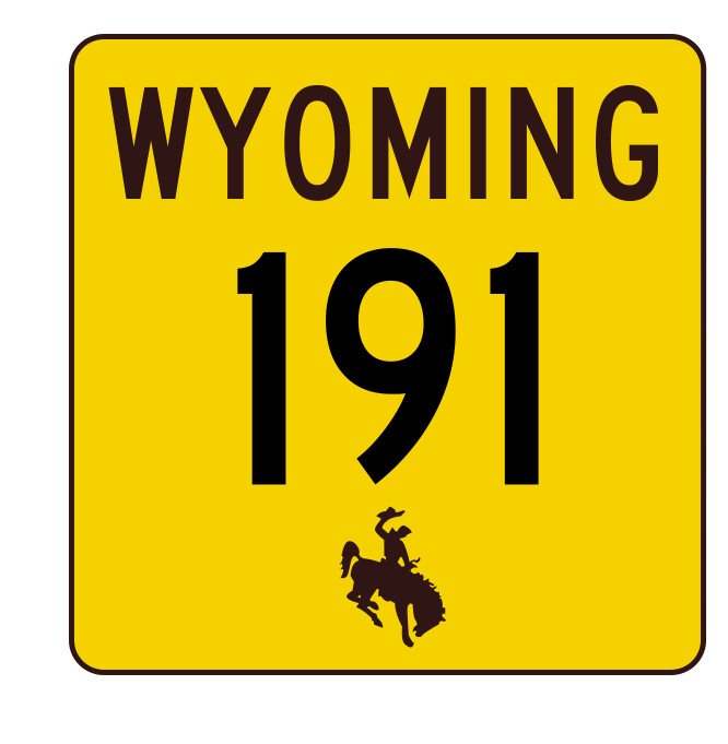 Wyoming Highway 191 Sticker Decal