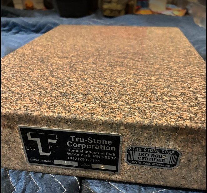 Tru Stone 18" x 12" x 3" Granite Surface Plate