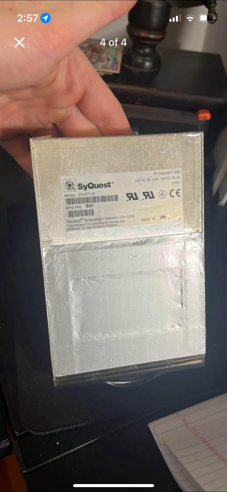 Syquest Removable 1.5 Gigabyte Hard Disc