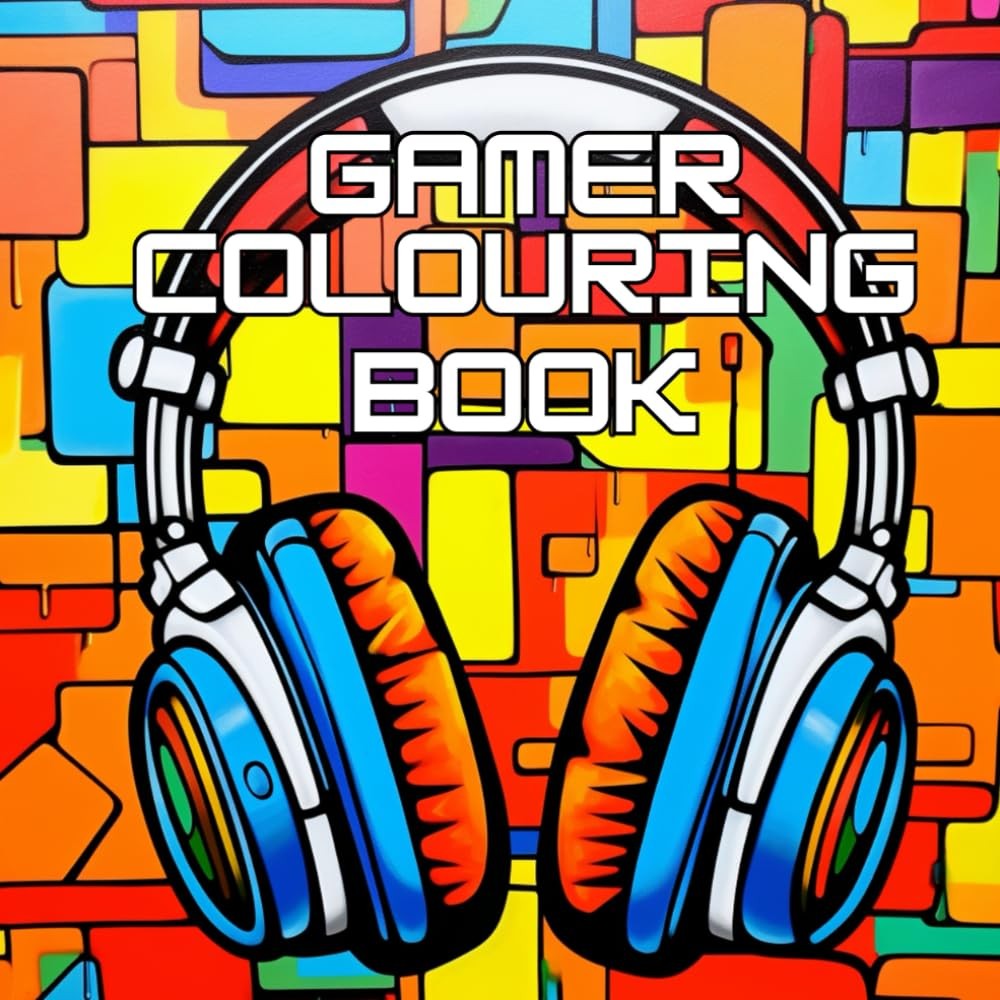 Coloring Book for Gamers, Cool Gaming Art for Gamers of All Ages, 20 Illustratio