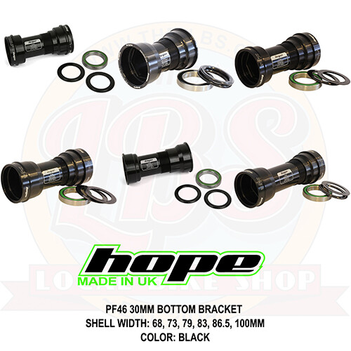 Hope PF46 Bottom Bracket For 30mm Spindles 68 73 79 86.5 83 100mm Shell - New