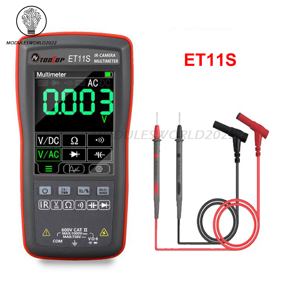 2 In 1 Thermal Imager+Multimeter 2.8'' Touch Screen IR Thermal Camera Multimeter