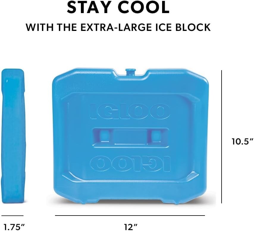 Maxcold Ice Blocks - Long-Lasting Gel Insulation for Extra Large Coolers