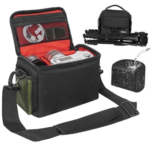 Camera Carrying Bag, Anti-Shock Camera Case Bag with Water-resistant Rain