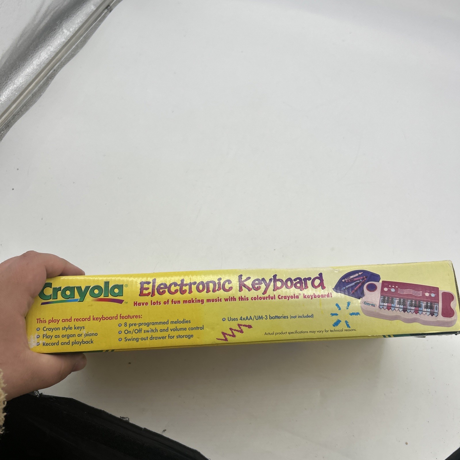 Vintage 1998 Crayola Binney & Smith Electronic Keyboard W/Storage