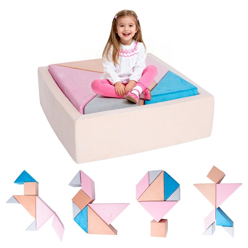 Educational Toys Tangram Puzzles Couch Modular Kids Play Sofa Puzzle Solving Toy