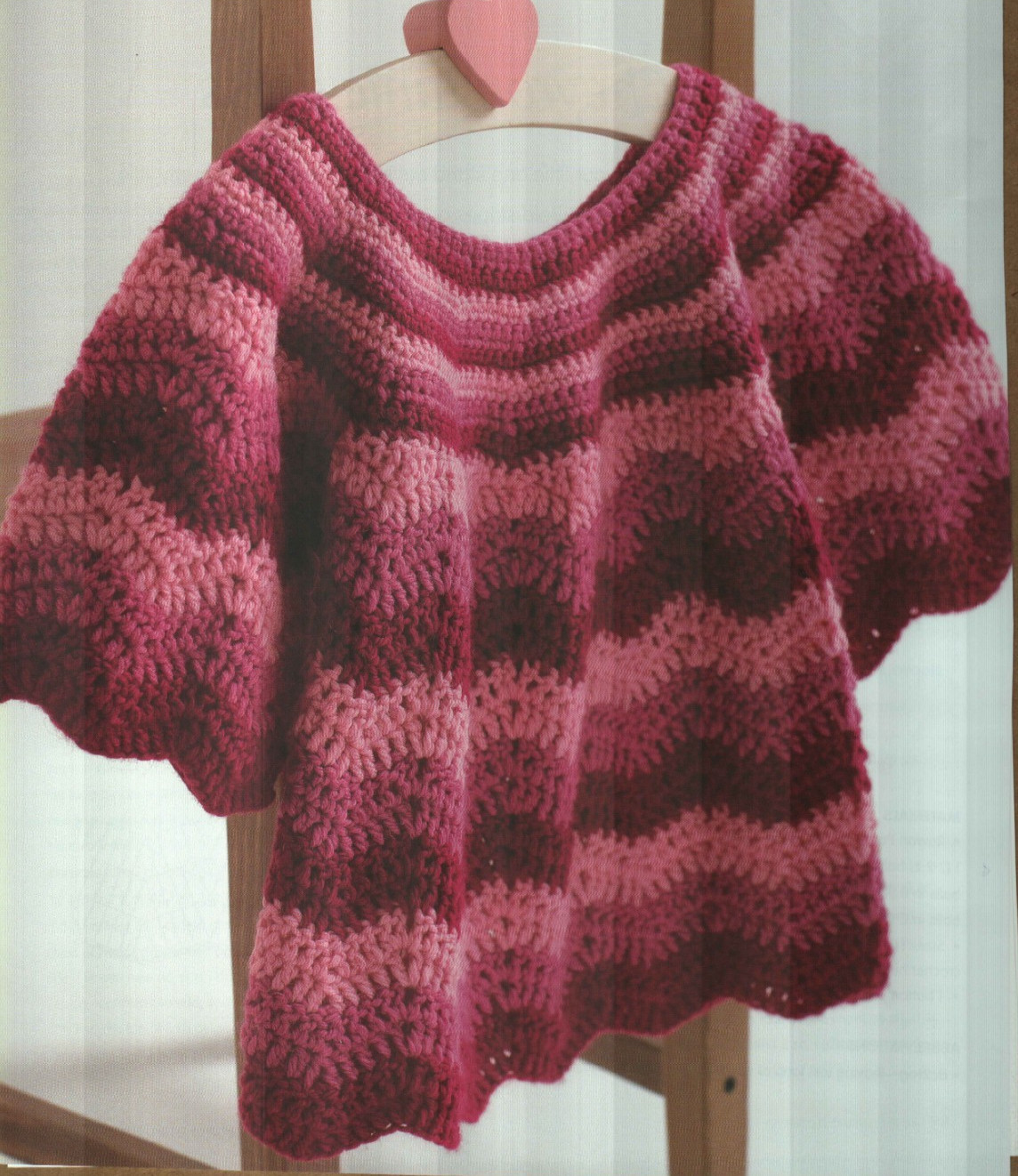 CHEVRON TUNIC DRESS BABY 4 SIZES CROCHET PATTERN INSTRUCTIONS