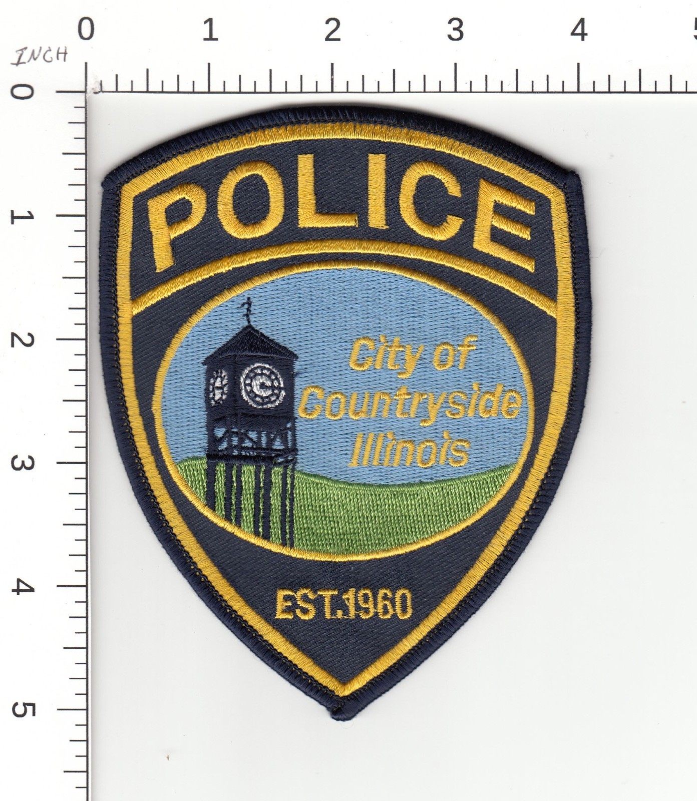 COUNTRYSIDE O/S -- ILLINOIS COLLECTIBLE POLICE EMBROIDERED PATCH