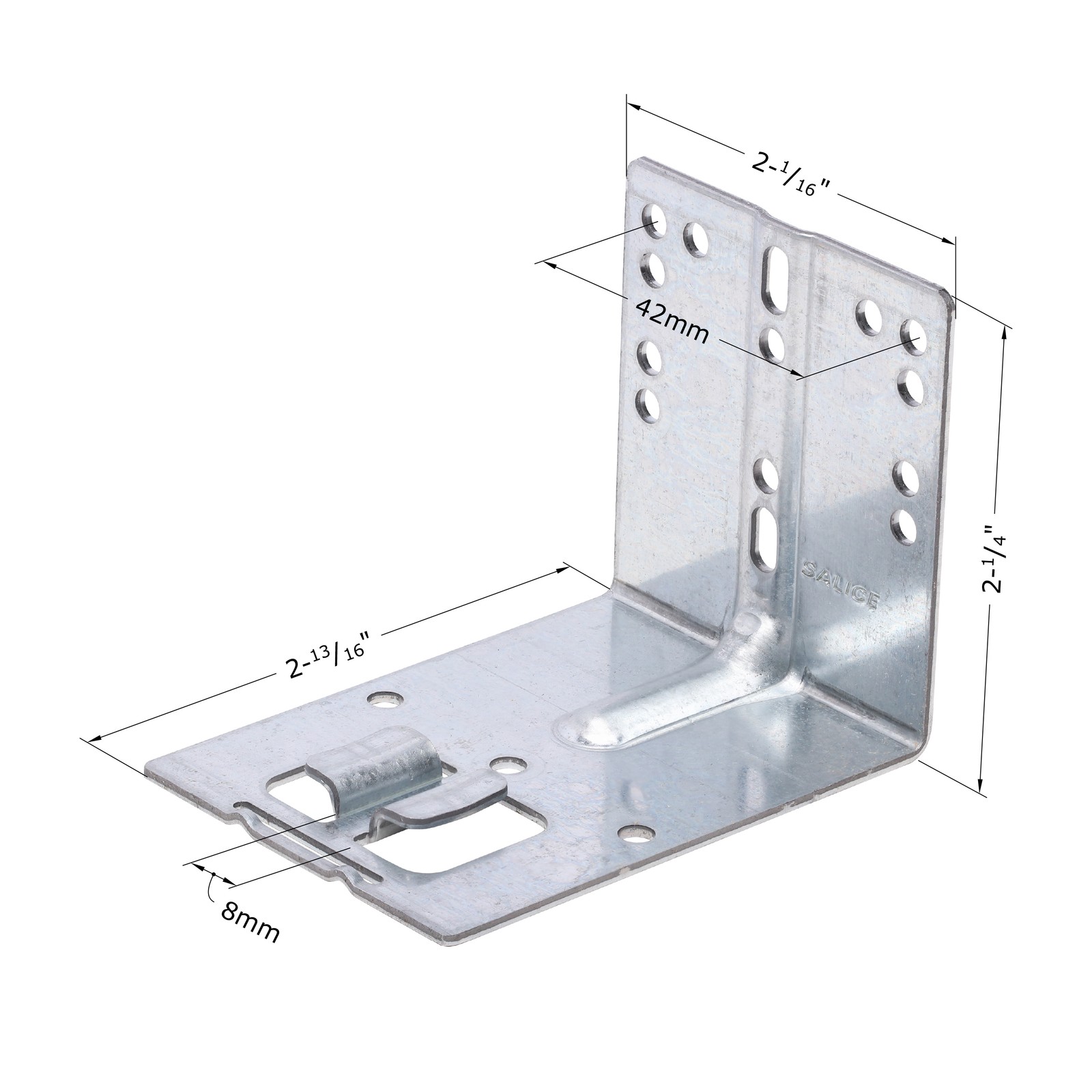 Pair of Salice Rear Mounting Bracket Progressa F70 Plus Undermount Drawer Slide