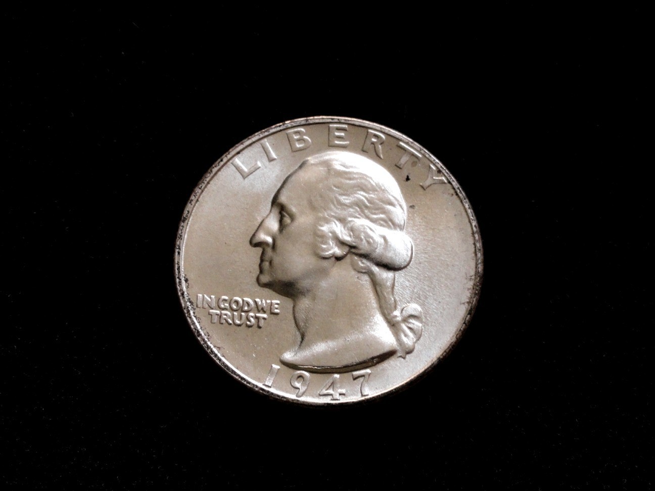 1947-S (San Franciso mint) Washington Quarter ~ Nice BU silver coin