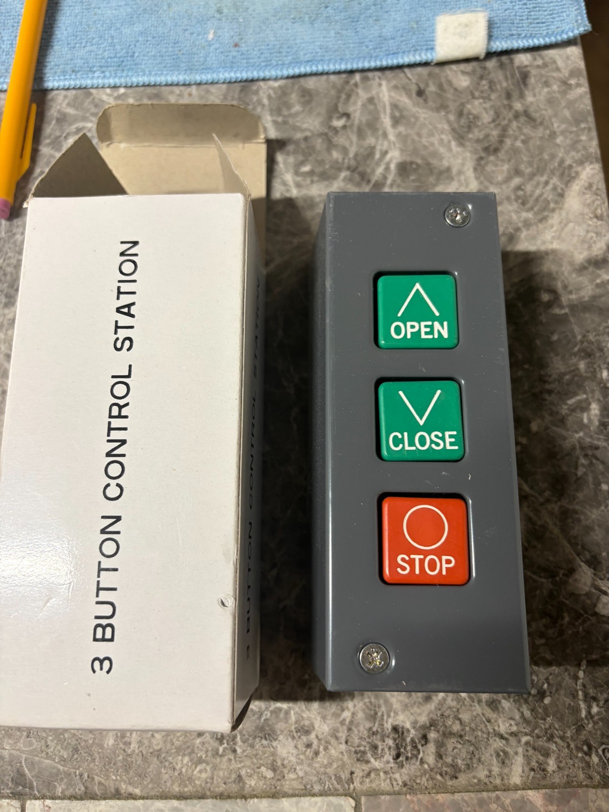 Commercial Garage Door Opener 3 Button Wall Mount Control Station Entrance