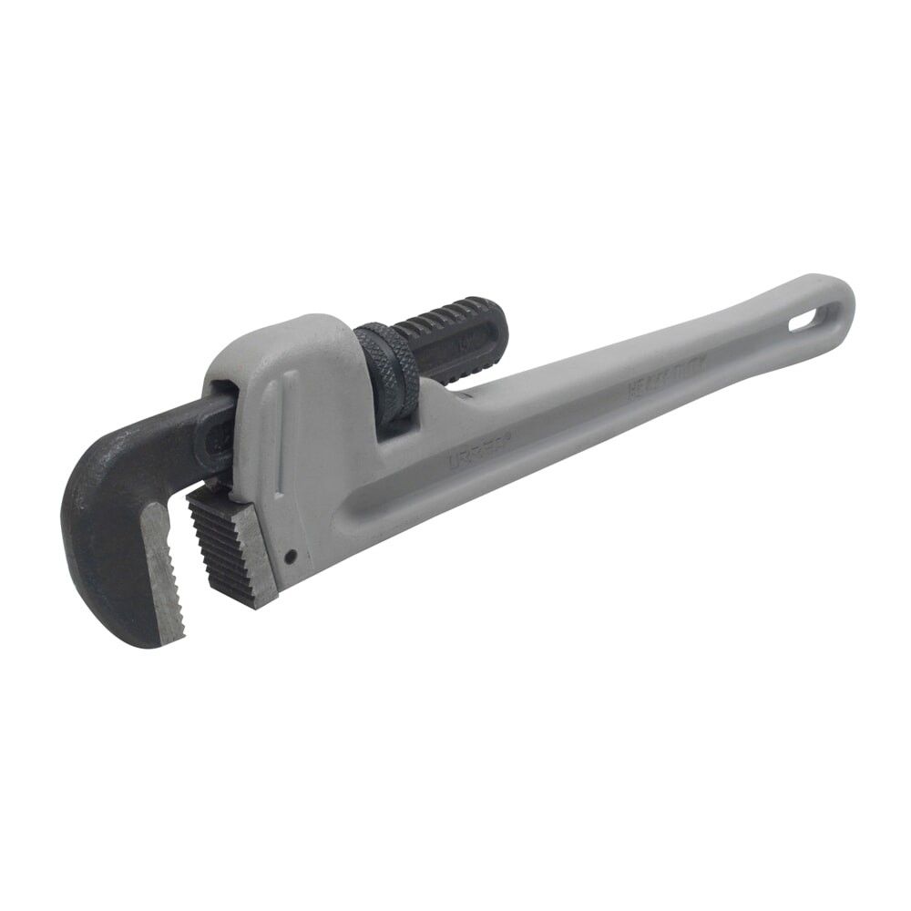 URREA 818A Aluminum Pipe Wrench Length 18" and Max Pipe 2-1/2" Light Weight