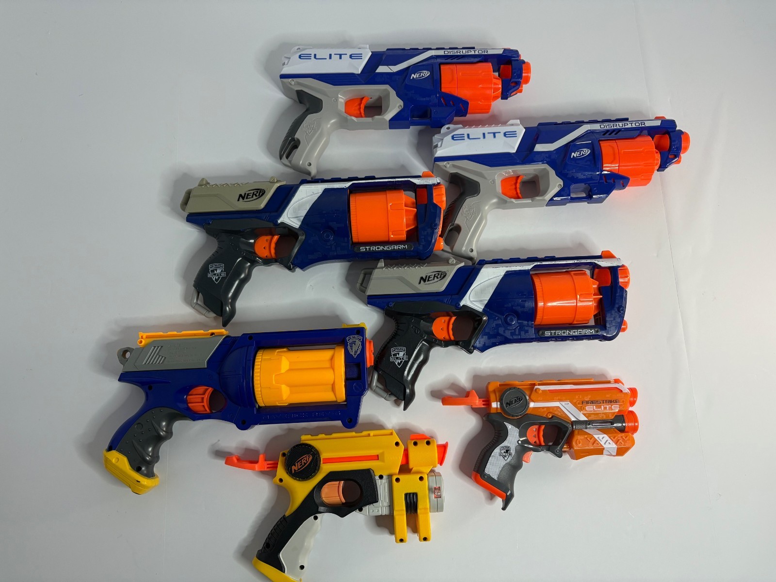 NERF Holiday Lot of 7 – Nite Finder, Strongarm, Maverick, Firestrike, & More