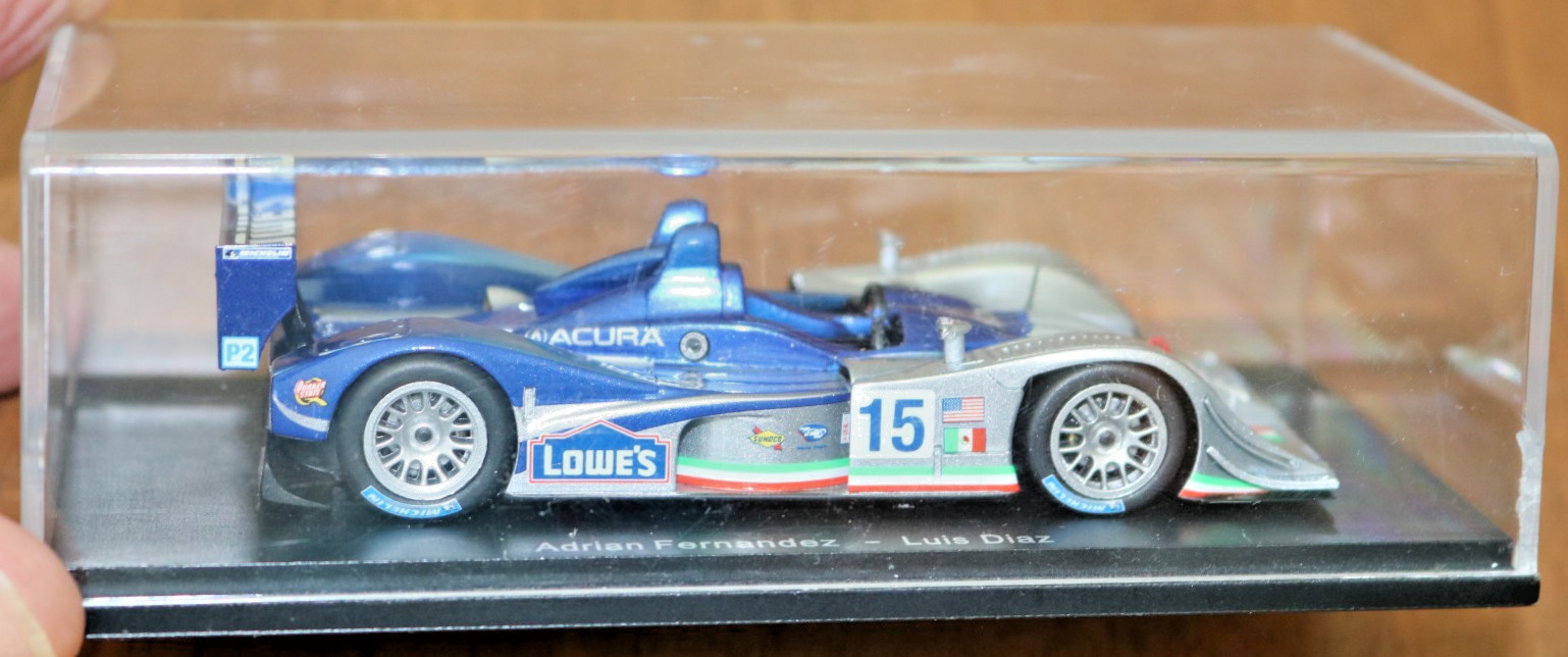 Rare Spark 1/43 Model 2007 LOLA B05/40 ACURA LMP2 Adrian Fernandez and Luis Diaz