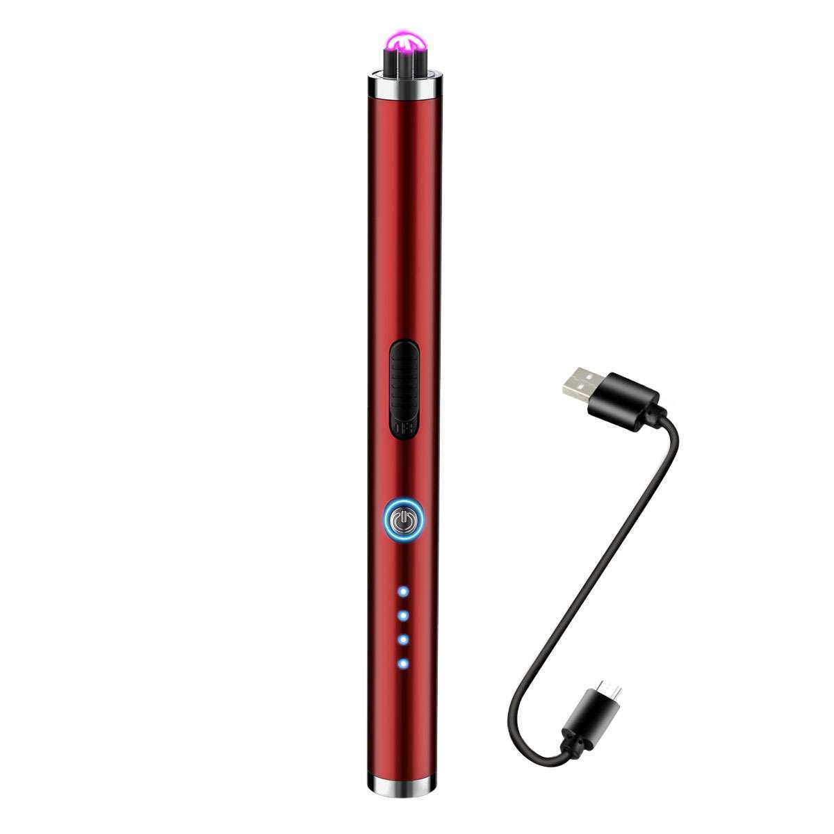 Electric Double Arc Lighter Flexible Neck USB Rechargeable Candles BBQ Windproof