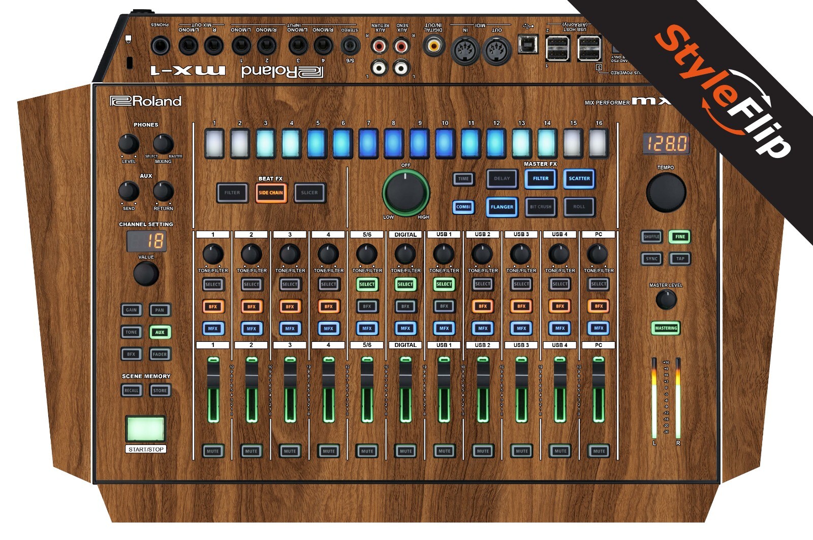 Roland MX-1 Skin | Wood 2 | Protective Decal | StyleFlip Skins
