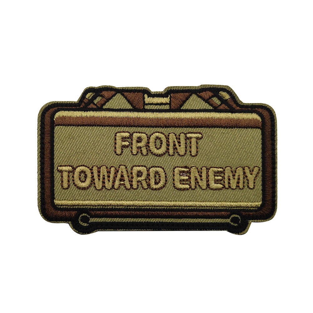 Camo Green Version M18A1 Claymore Mine Front Toward Enemy Embroidered Hook And L