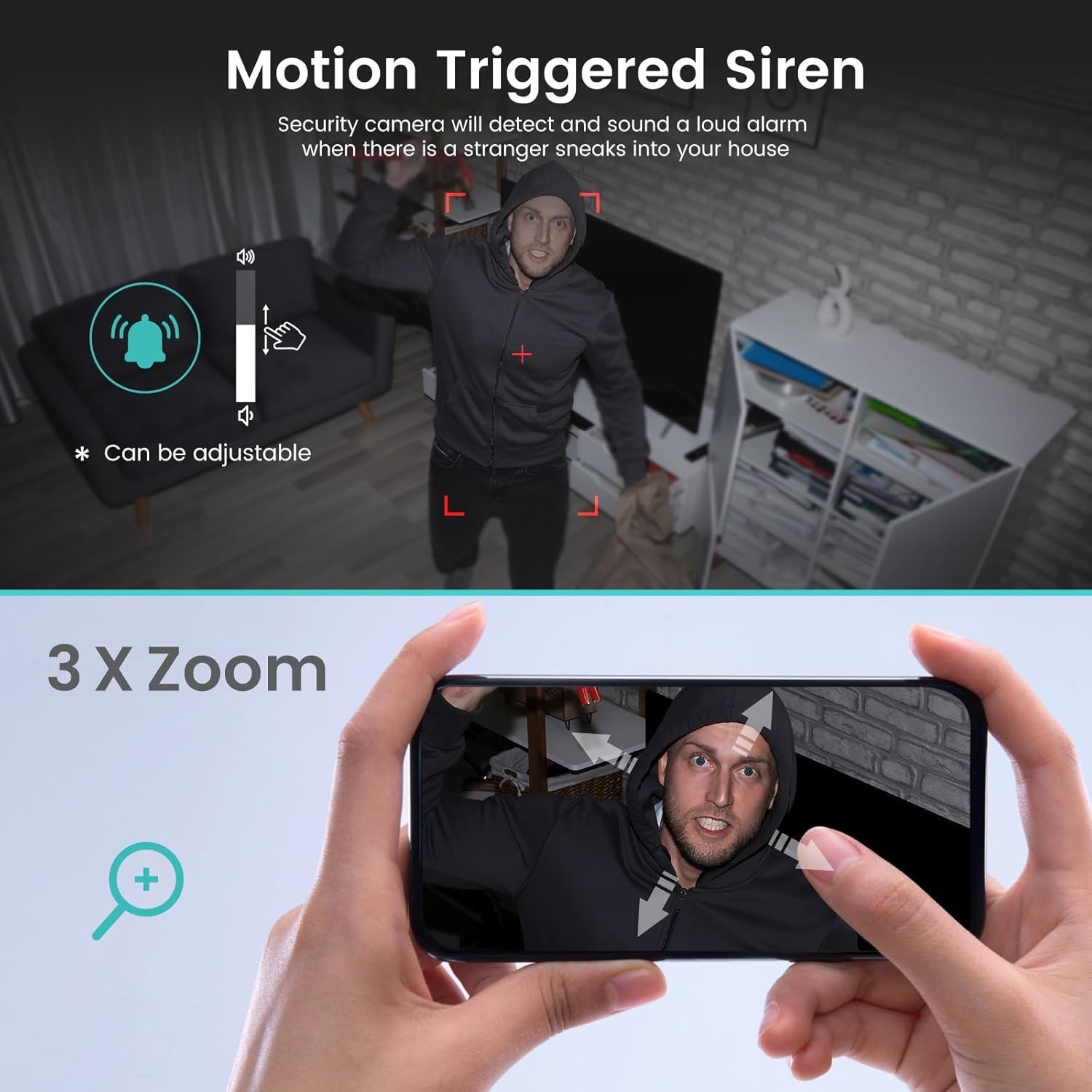 Stay Connected: 2K Night Vision Indoor Camera with Motion Alerts & App Access