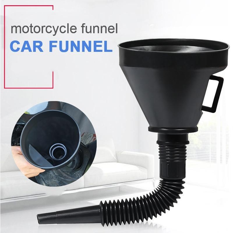 Flexible Large Funnel Oil Water Gas Fuel Spout Funnel for Car Motorcycle Boat