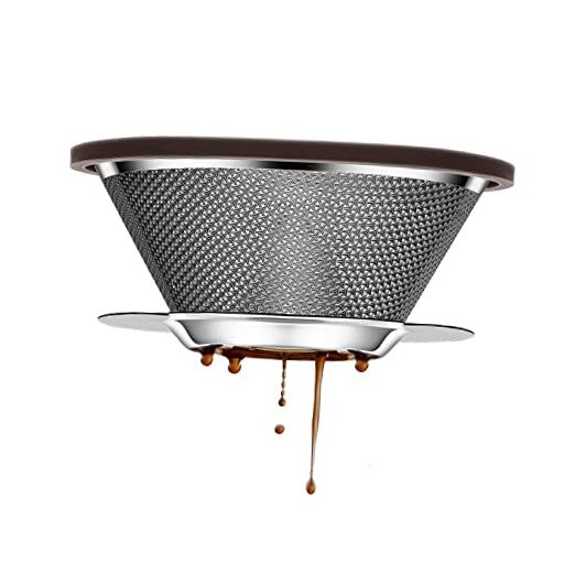 Pour Over Coffee Dripper ,Metal Coffee Filter Stainless Steel Coffee Dripper