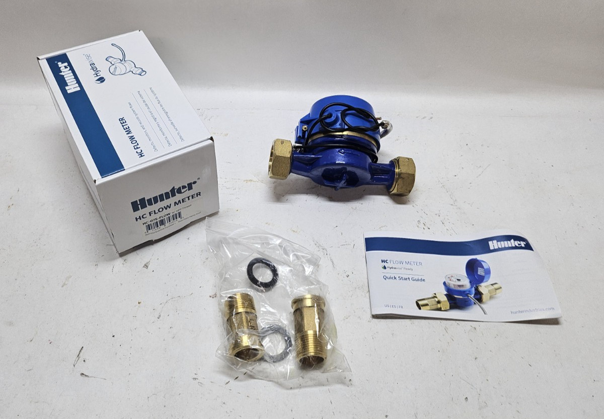 Hunter HC-075-FLOW 3/4"  HC Flow Meter Irrigation Hydrawise