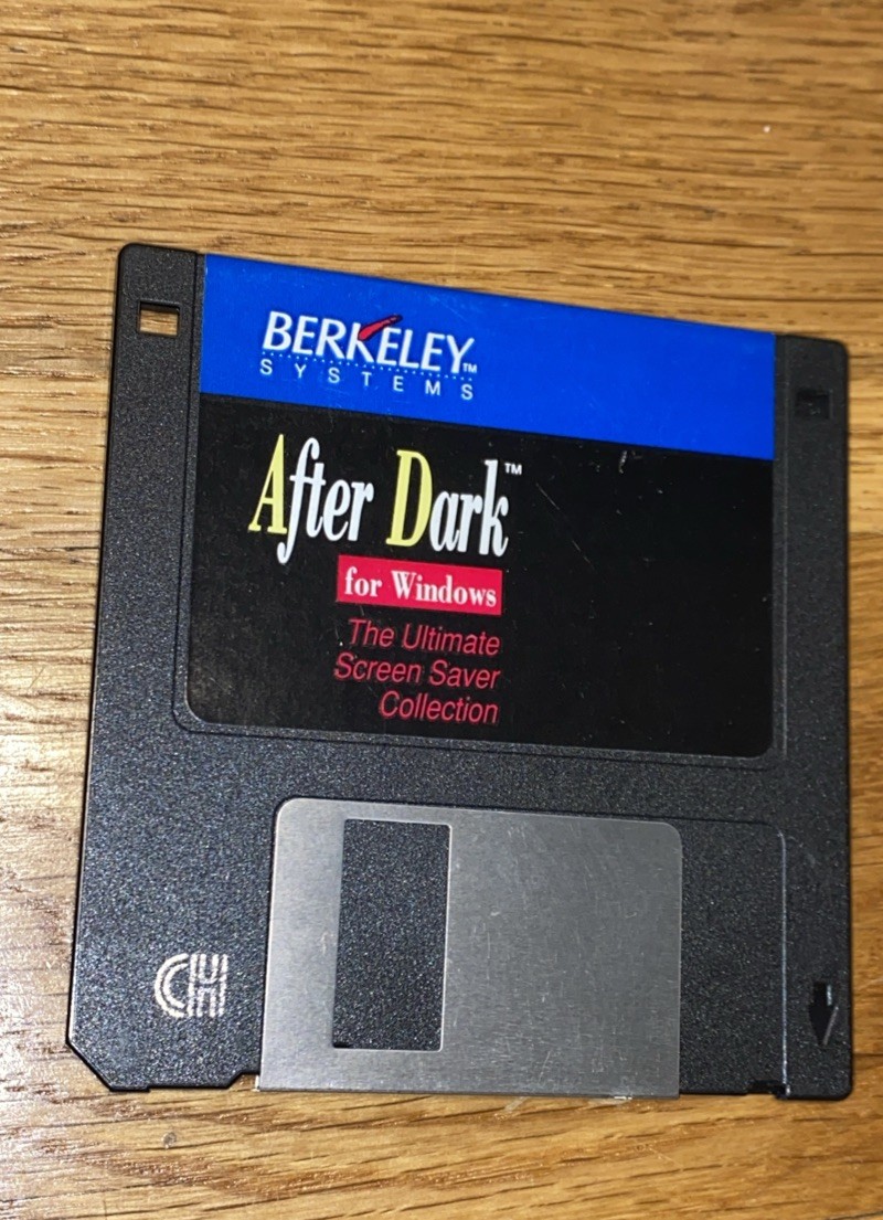 Berkley Systems After Dark for Windows - 3.5" Floppy Disk Vintage 1990